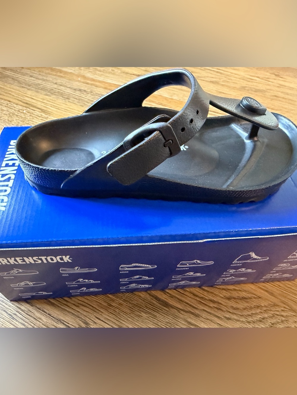 Birkenstock Black EVA Toe-Post Sandal